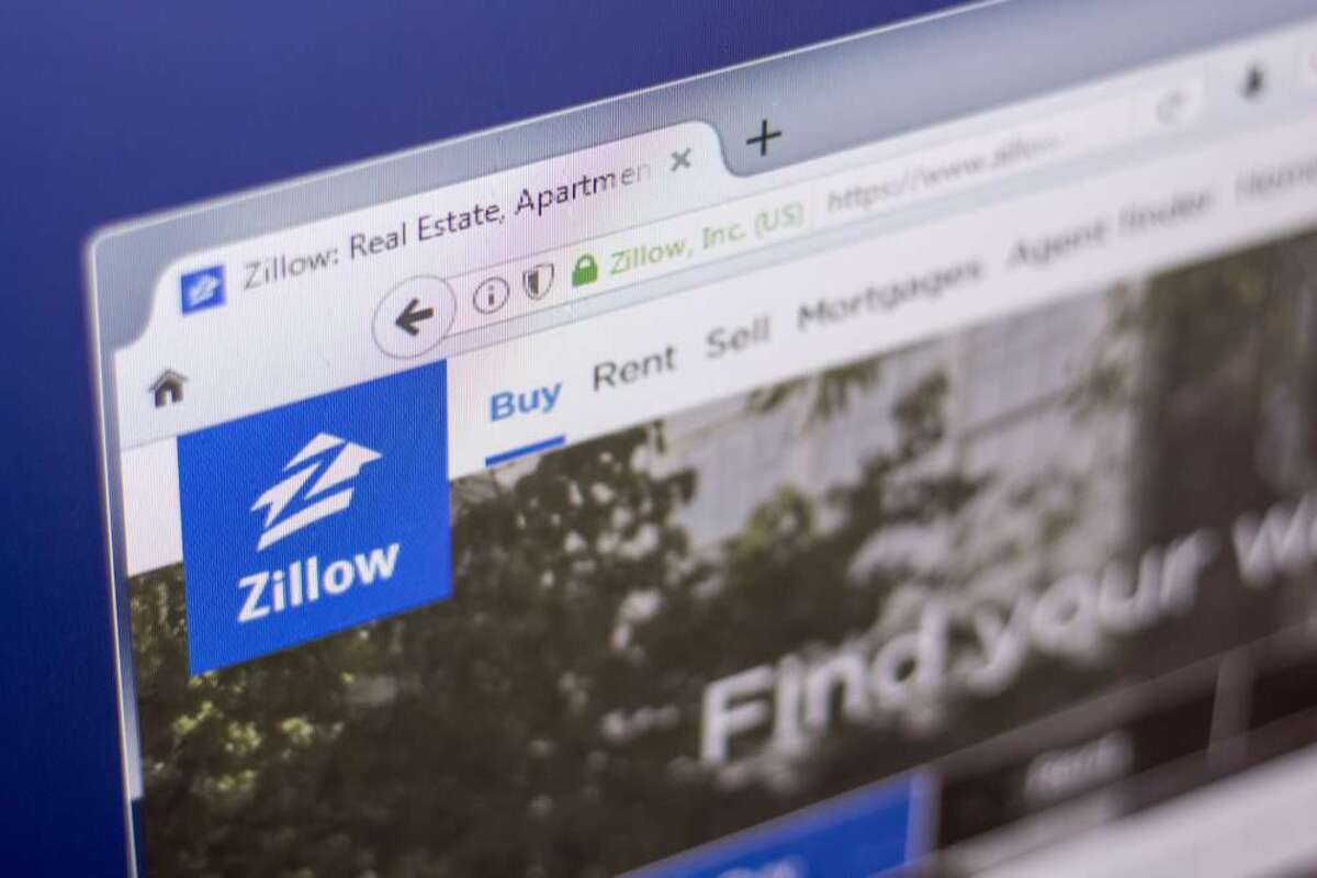 Homepage of Zillow