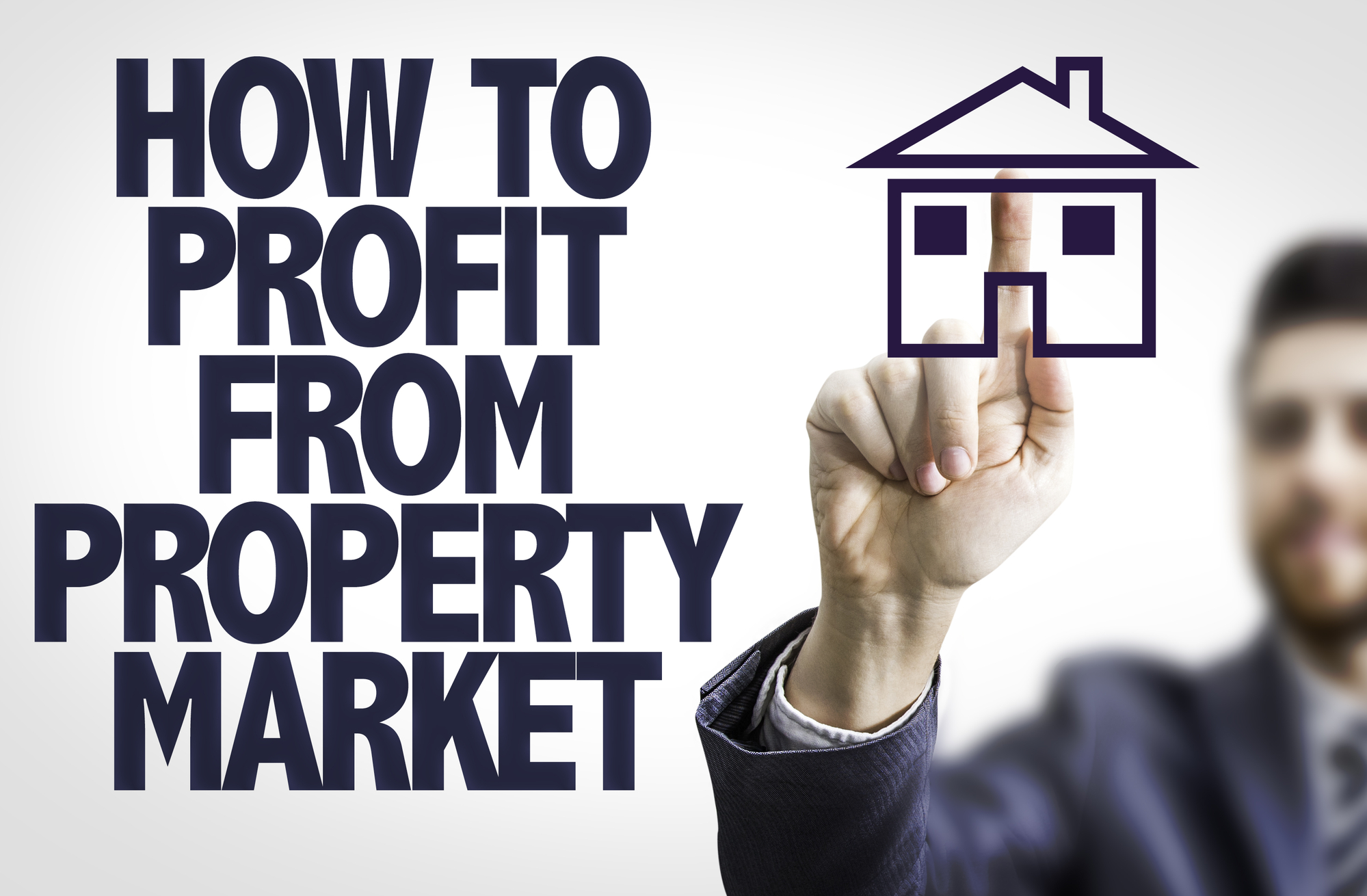 The words how to profit from property market