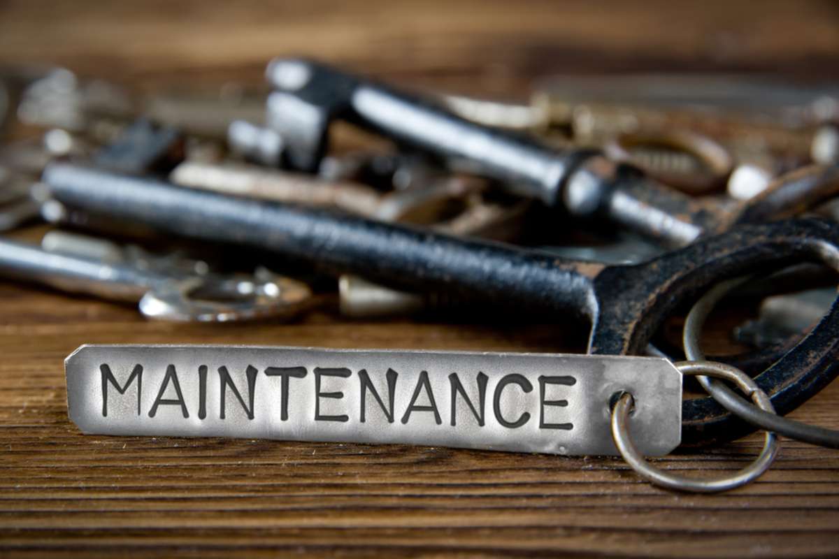 Maintenance engraved on a key
